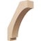 Ekena Millwork 5-inch W x 16-inch D x 22-inch H Imperial Rough Cedar Woodgrain TimberThane Knee Brace, Primed BRCUR05X16X22IMPRCPR - alternate 1